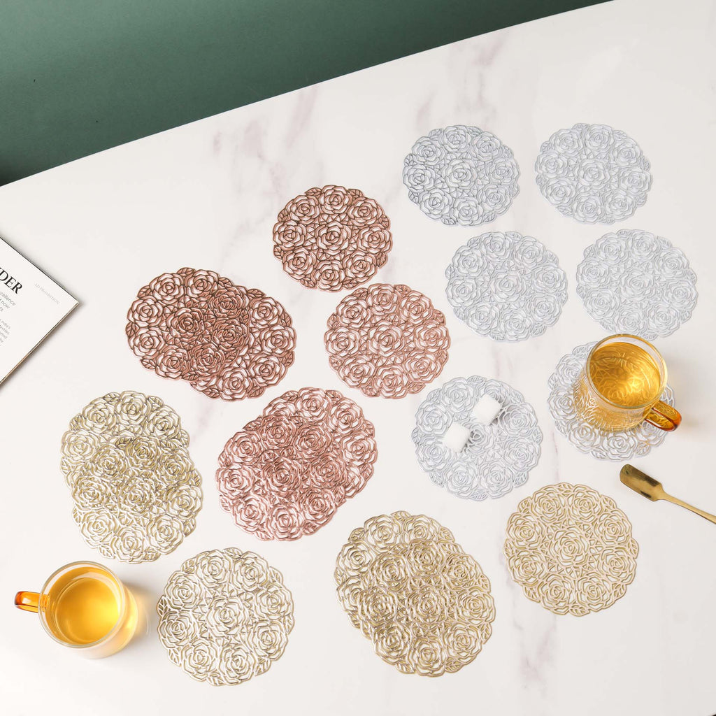 Rose Coaster Set of 6 Nestasia