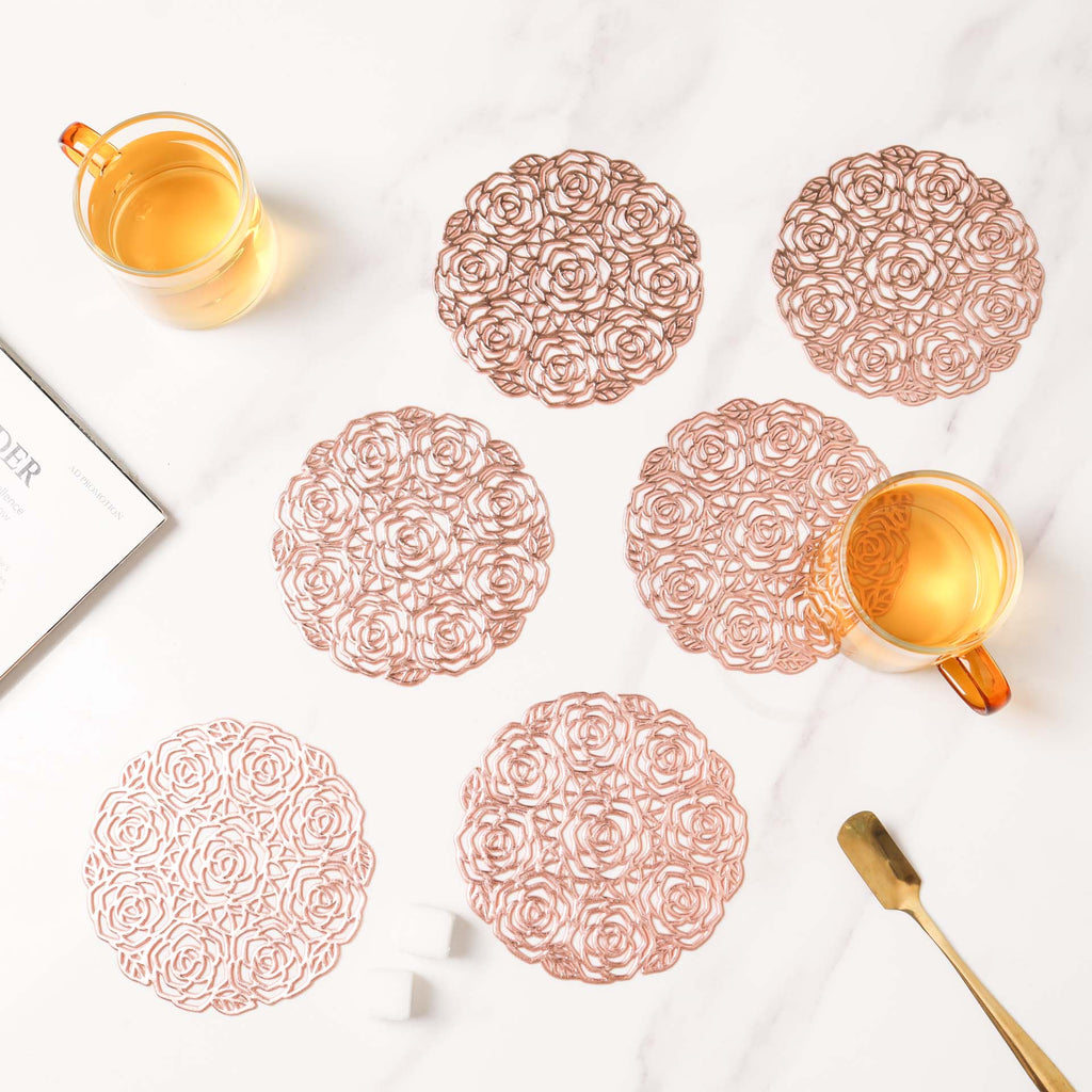 Rose Coaster Set of 6 Nestasia