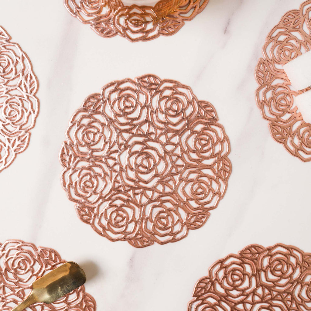 Rose Coaster Set of 6 Nestasia