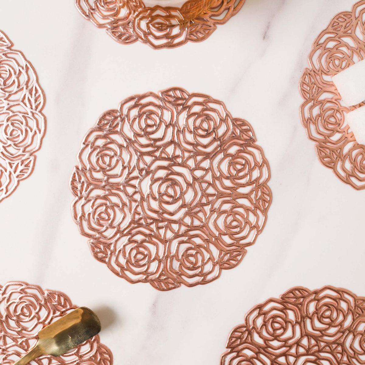 Rose Coaster Set of 6 Nestasia