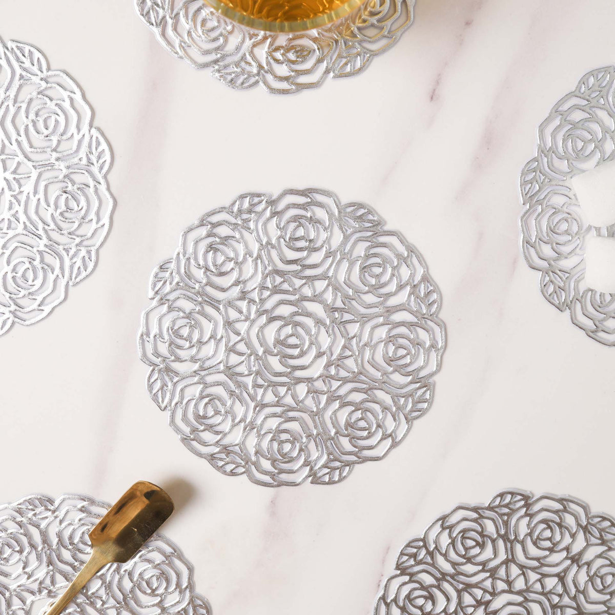 Rose Coaster Set of 6 Nestasia