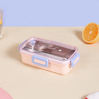 Stainless Steel Lunch Box For Office Small Pink 530ml Nestasia