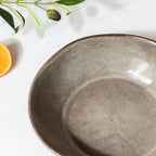 Rustic Handmade Large Serving Bowl Grey 800 ml Nestasia