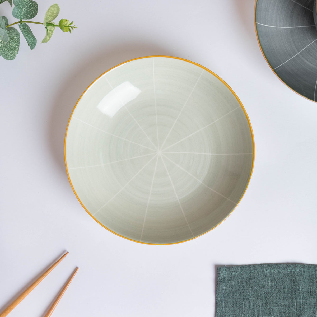 Willow Light Grey Snack Plate 8 inch Nestasia