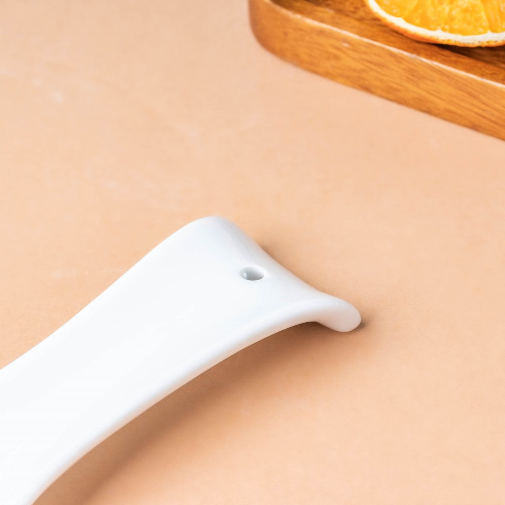 Ceramic Spoon Rest Classic White Nestasia