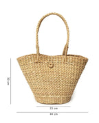 Seagrass Handwoven Marketing Basket & Shoulder Tote