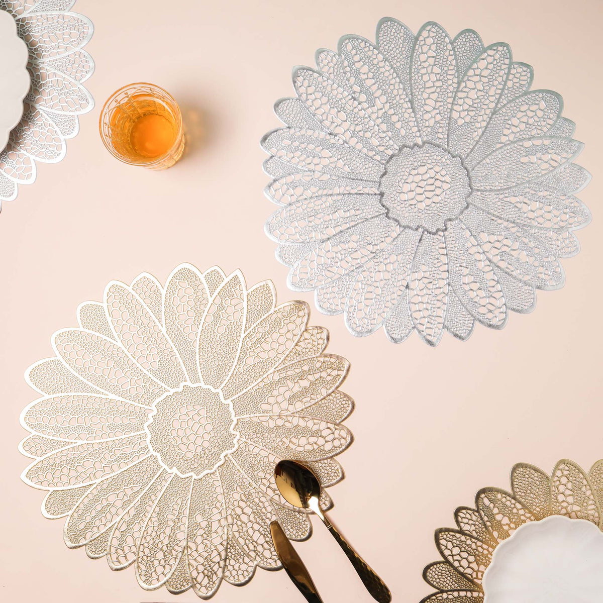 PVC Floral Placemat Set of 2 Nestasia