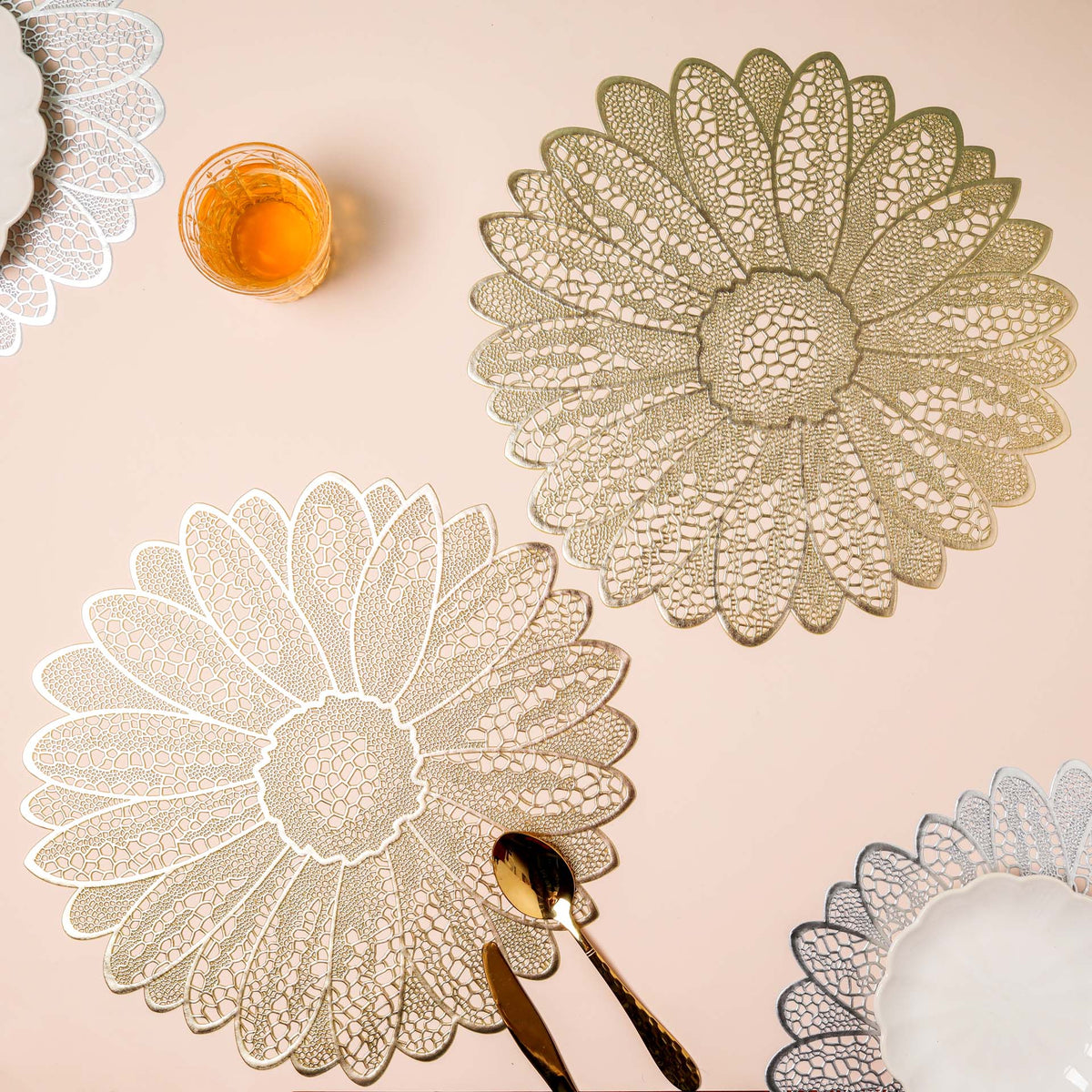 PVC Floral Placemat Set of 2 Nestasia