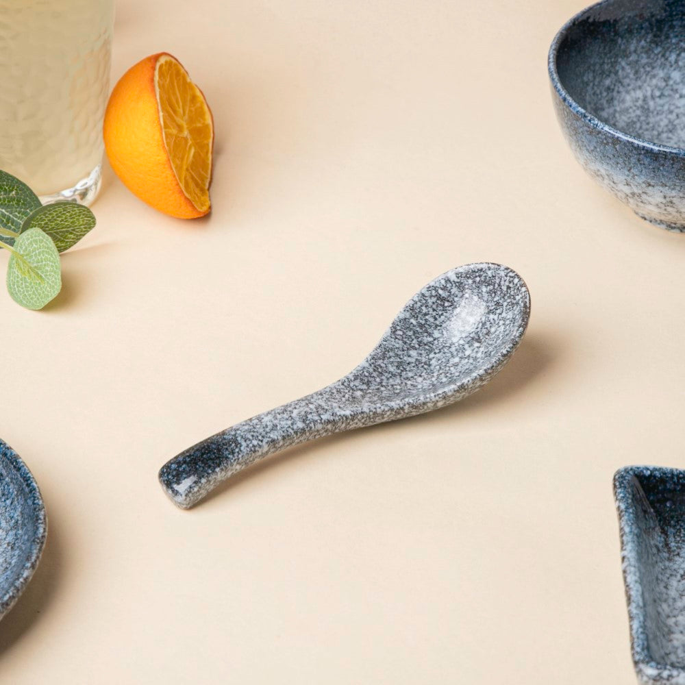 Pebble Glazed Ceramic Soup Spoon Nestasia