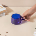 Borosilicate Glass Cup Blue Nestasia