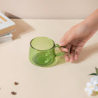 Borosilicate Glass Cup Green Nestasia