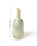 Glossy Green Ceramic Flower Pot for Tabletop Decor