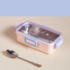 Stainless Steel Lunch Box For Office Small Pink 530ml Nestasia