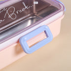 Stainless Steel Lunch Box For Office Small Pink 530ml Nestasia