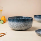 Pebble Glazed Curry Bowl Blue Grey 500 ml Nestasia