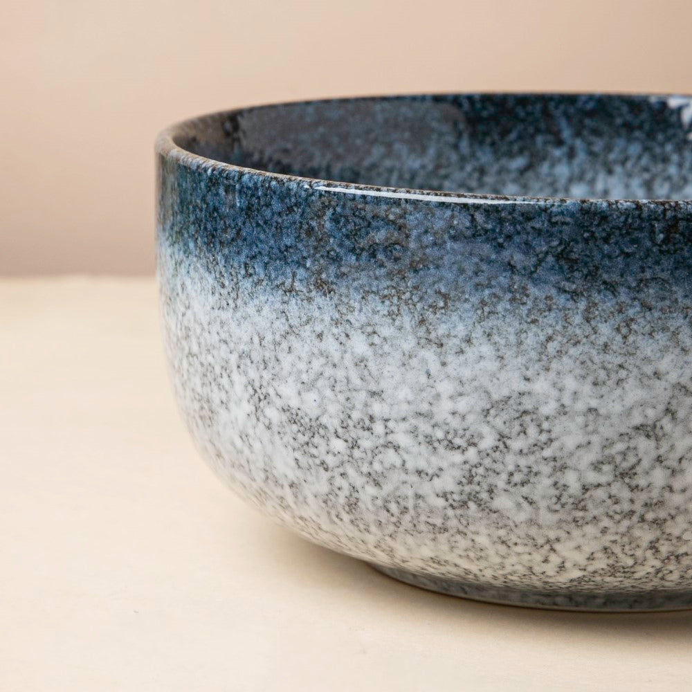 Pebble Glazed Curry Bowl Blue Grey 500 ml Nestasia