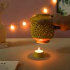 Metal Lantern Yellow Nestasia