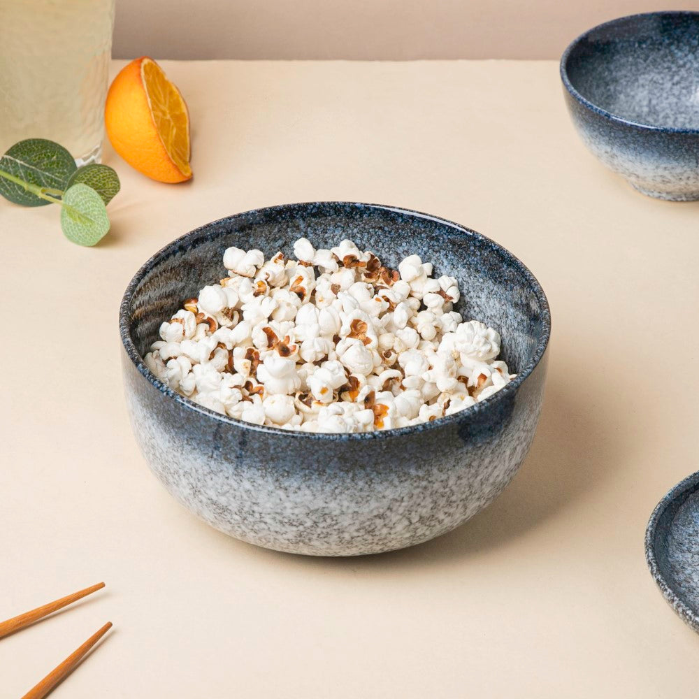 Pebble Glazed Curry Bowl Blue Grey 500 ml Nestasia