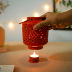 Metal Lantern Red Nestasia