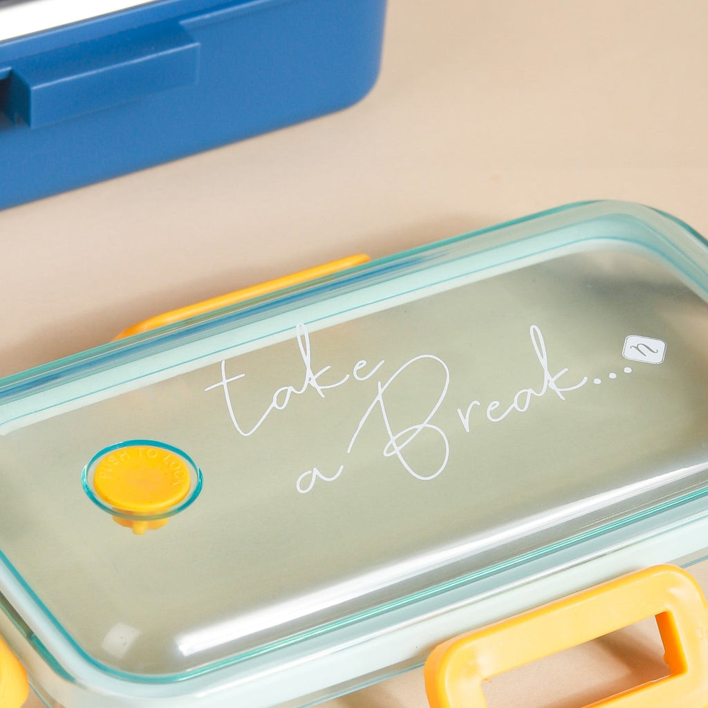Stainless Steel Tiffin Box Small Blue 530ml Nestasia