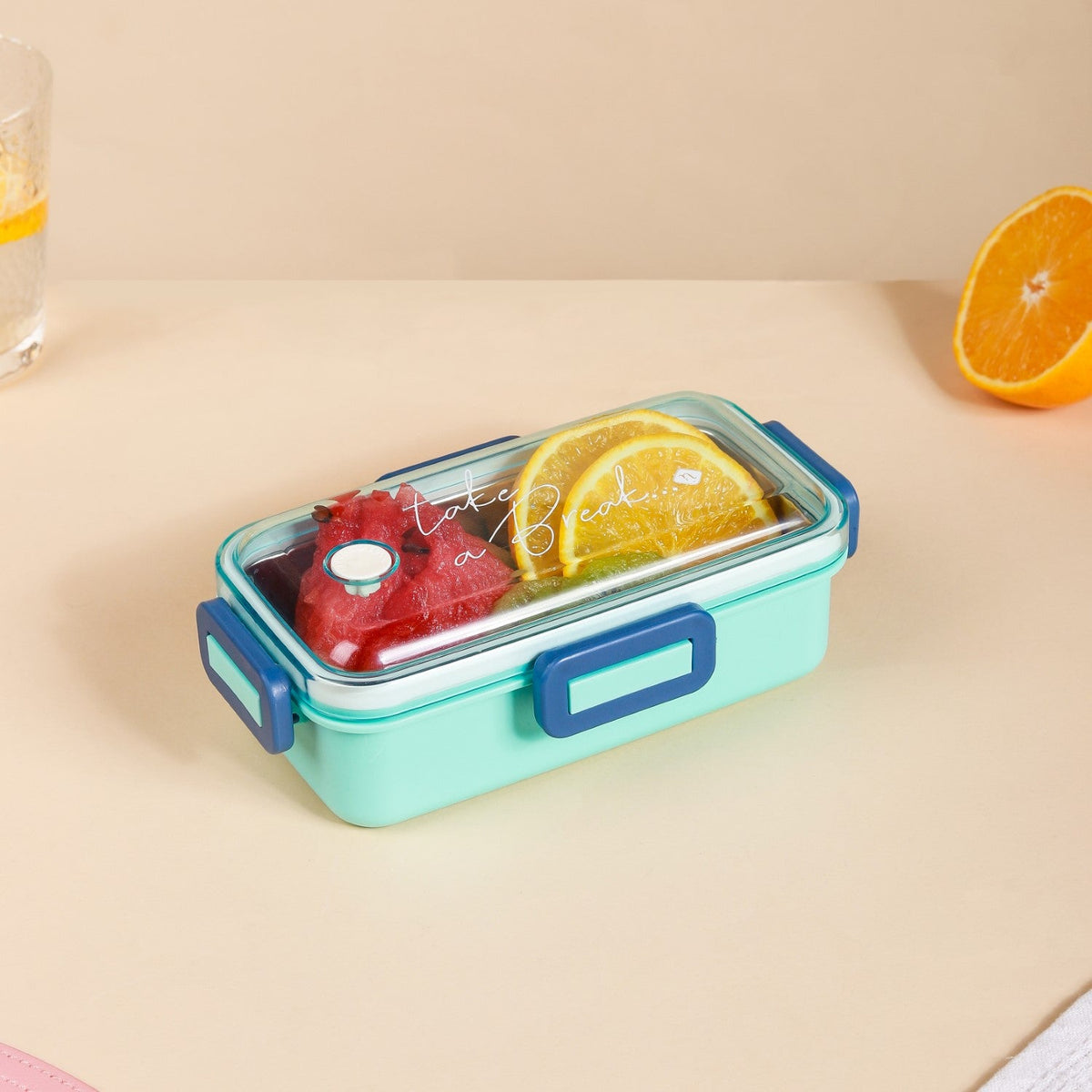 Stainless Steel Lunch Box Small Mint 530ml Nestasia