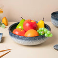 Pebble Glazed Serving Bowl Blue Grey 9 inch 1700 ml Nestasia