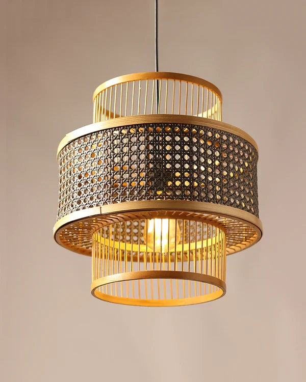 Modern Rattan Ceiling Lamp for Balcony and Hall