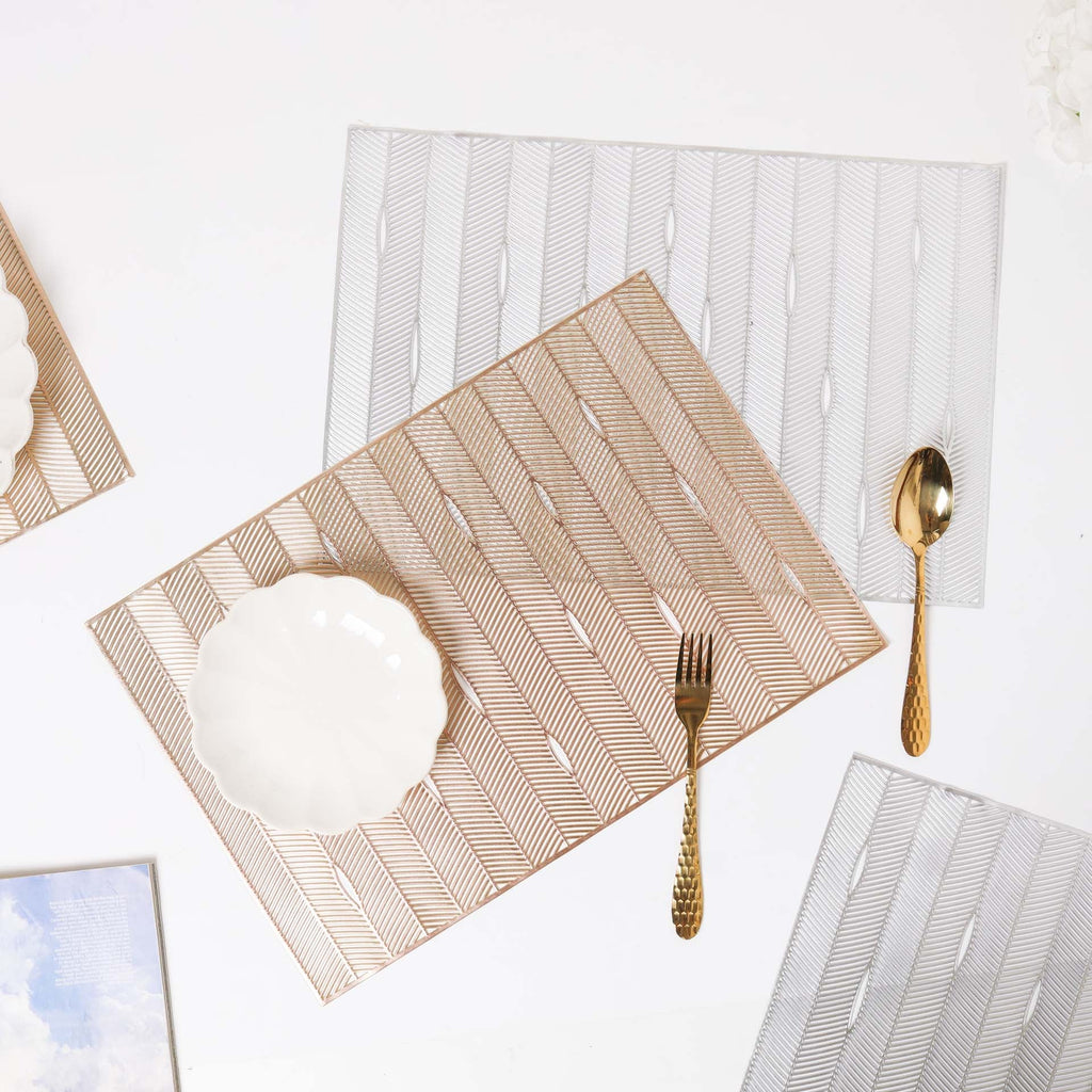 Rectangular PVC Placemat Set of 2 Nestasia