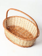 Handwoven Wicker Gift Hamper Basket for Fruits, Snacks, and Home Gifting