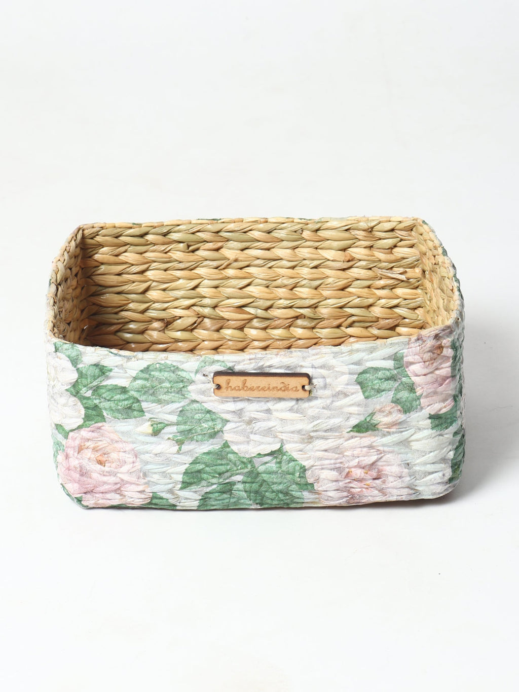 Handwoven Seagrass Storage Tray for Shelves, Tables, and Home Organization