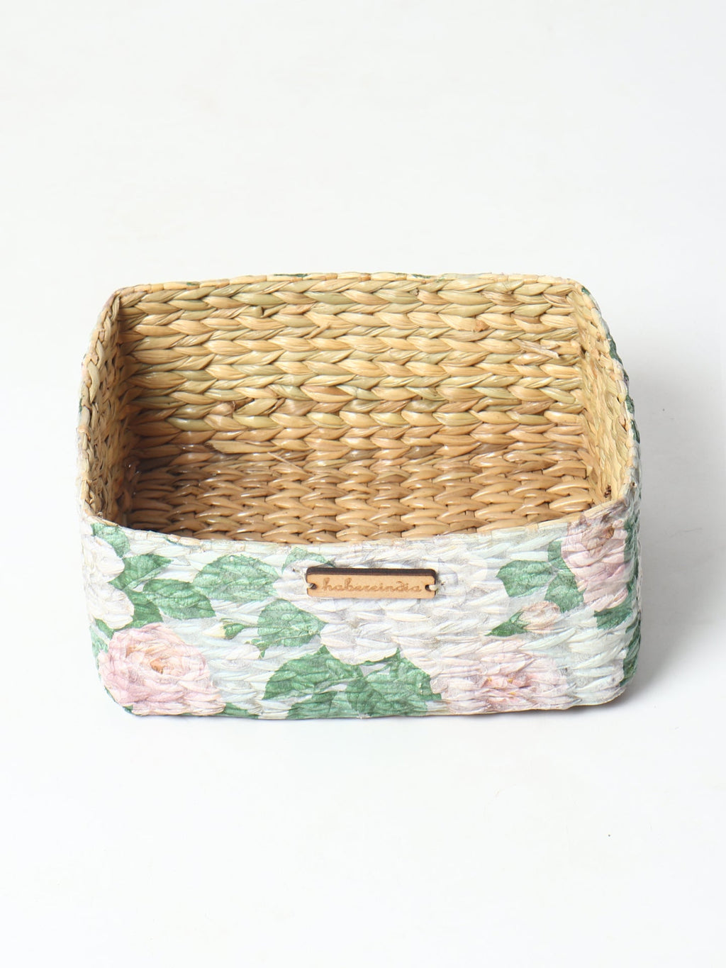 Handwoven Seagrass Storage Tray for Shelves, Tables, and Home Organization