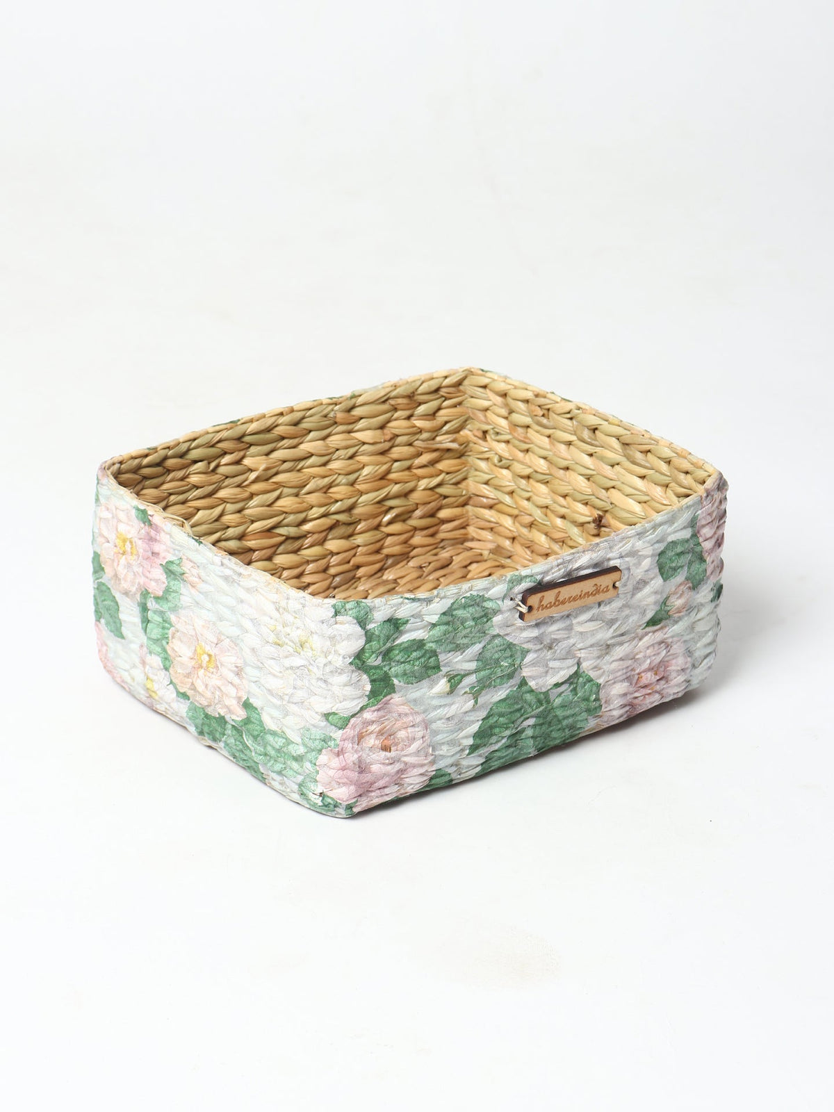Handwoven Seagrass Storage Tray for Shelves, Tables, and Home Organization