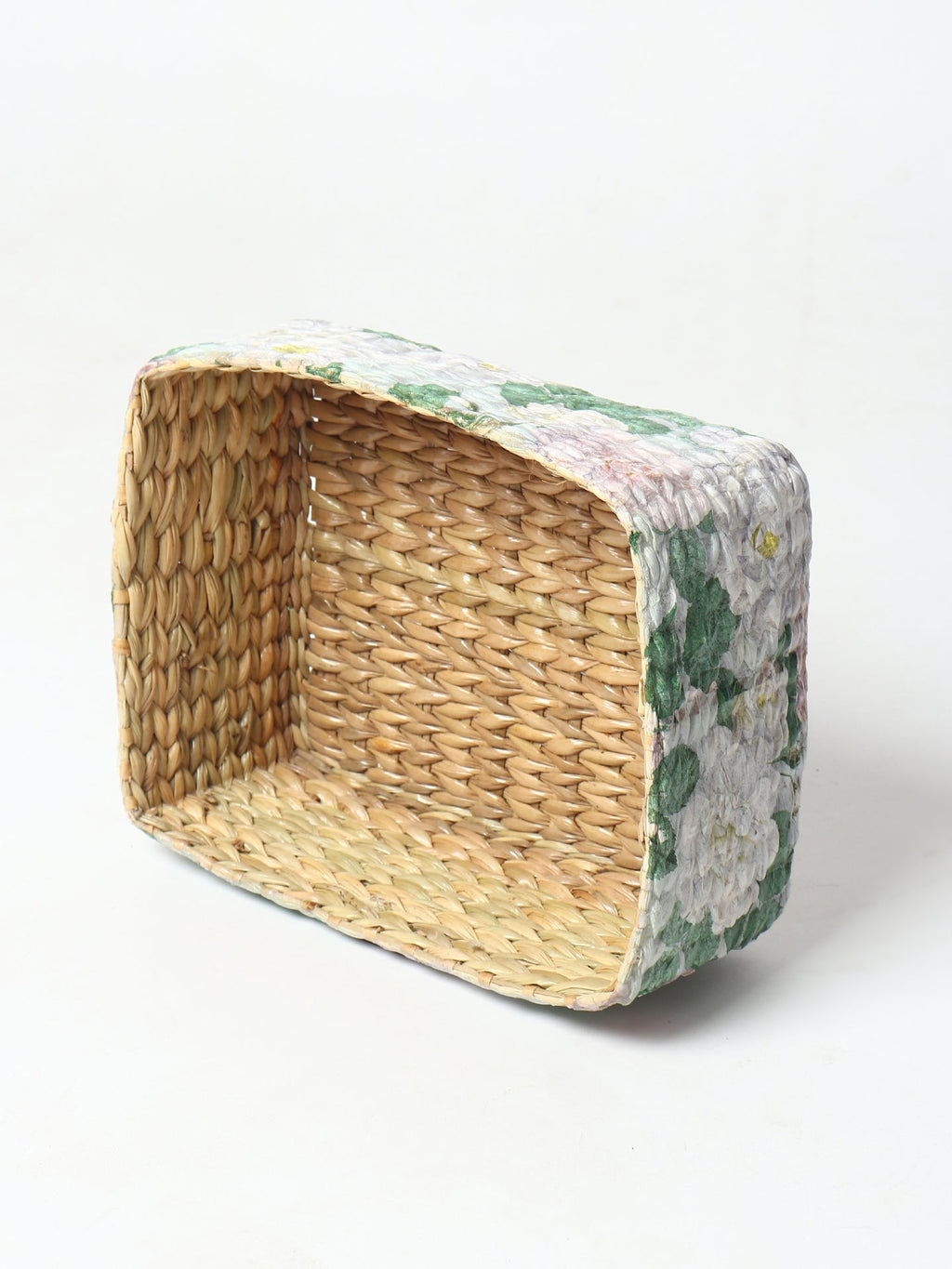 Handwoven Seagrass Storage Tray for Shelves, Tables, and Home Organization