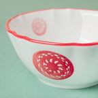 Spiral Candy White Soup Bowl Nestasia