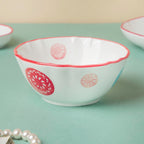 Spiral Candy White Soup Bowl Nestasia