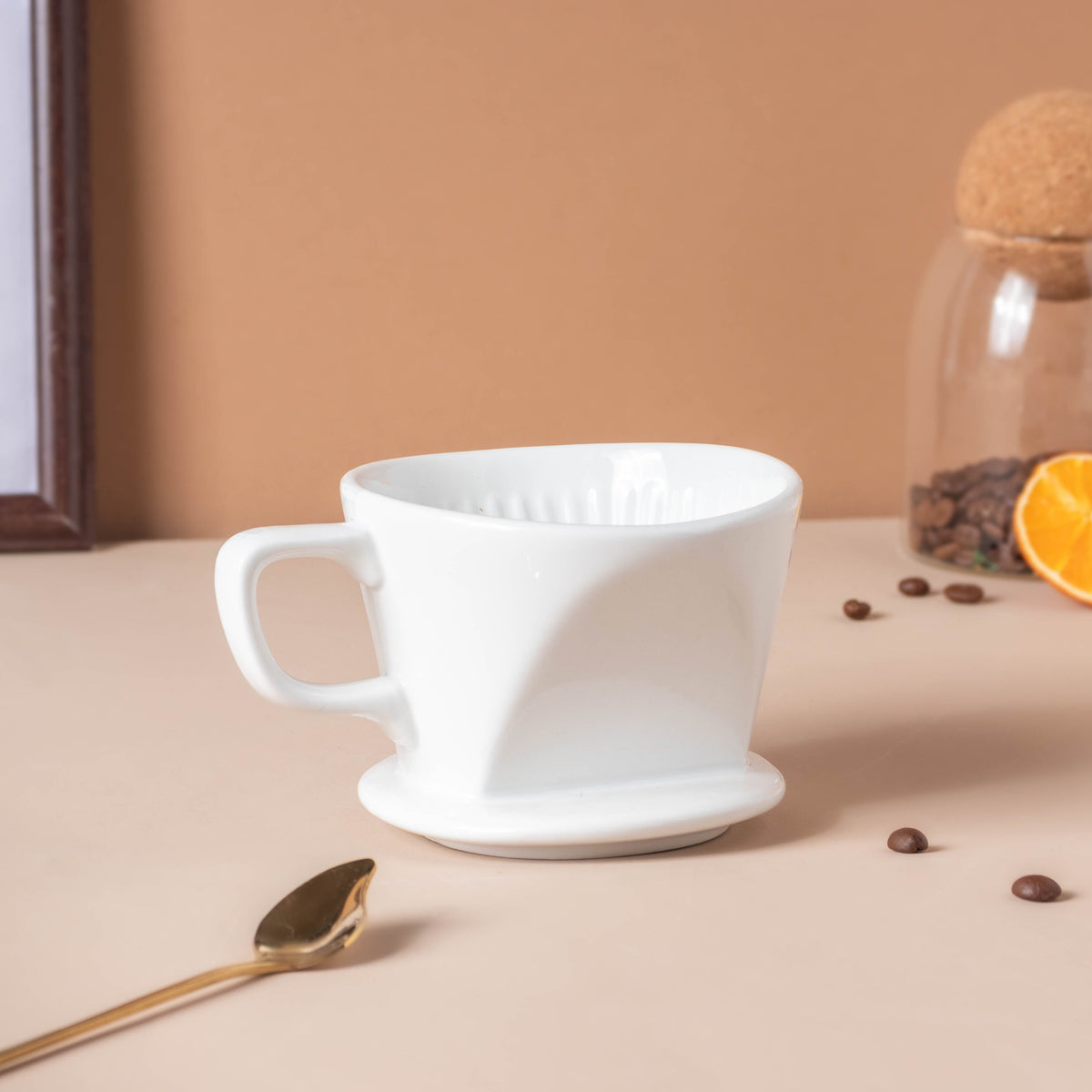 Riona Ceramic Coffee Filter White Nestasia