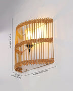Artistic Rattan Wall Mount Light for Living Room and Hall