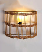 Artistic Rattan Wall Mount Light for Living Room and Hall