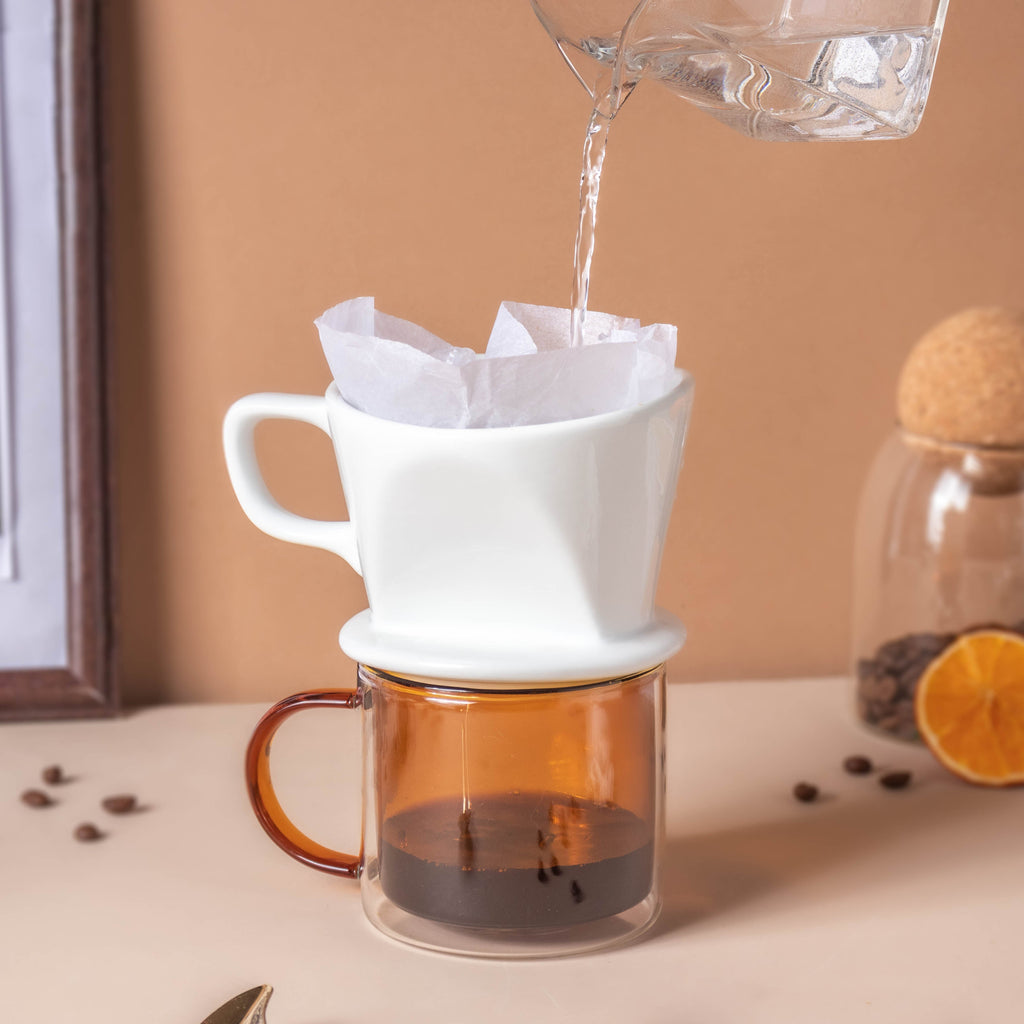 Riona Ceramic Coffee Filter White Nestasia