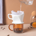 Riona Ceramic Coffee Filter White Nestasia