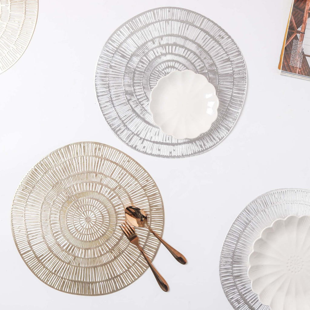 Round Vinyl Placemat Set of 2 Nestasia