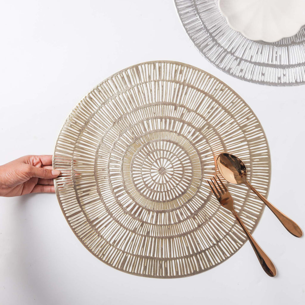 Round Vinyl Placemat Set of 2 Nestasia
