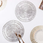Round Vinyl Placemat Set of 2 Nestasia
