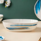 Oceanic Calm Blue Serving Bowl 10 Inch Nestasia