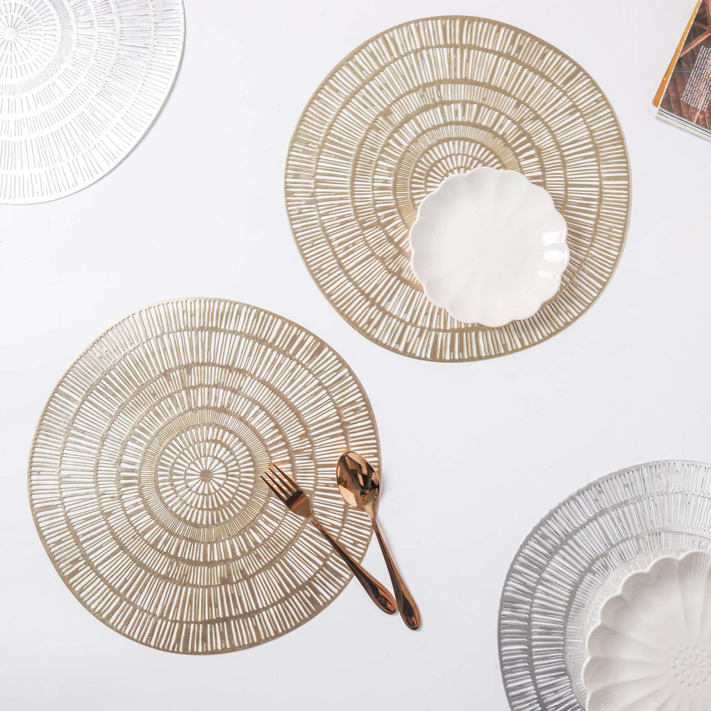 Round Vinyl Placemat Set of 2 Nestasia