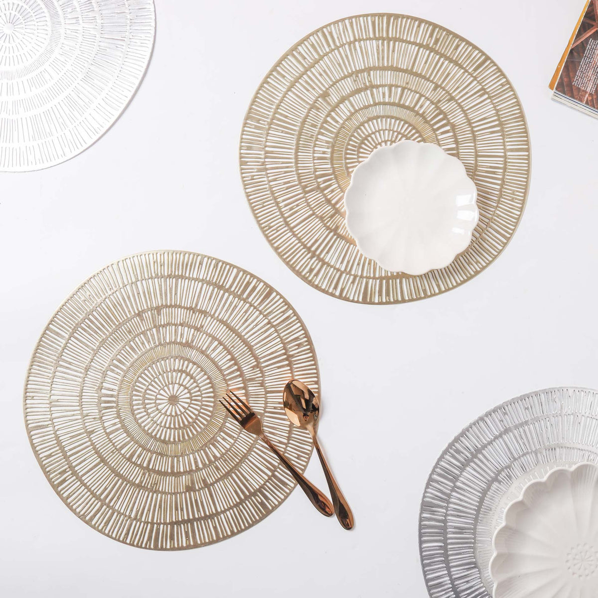 Round Vinyl Placemat Set of 2 Nestasia