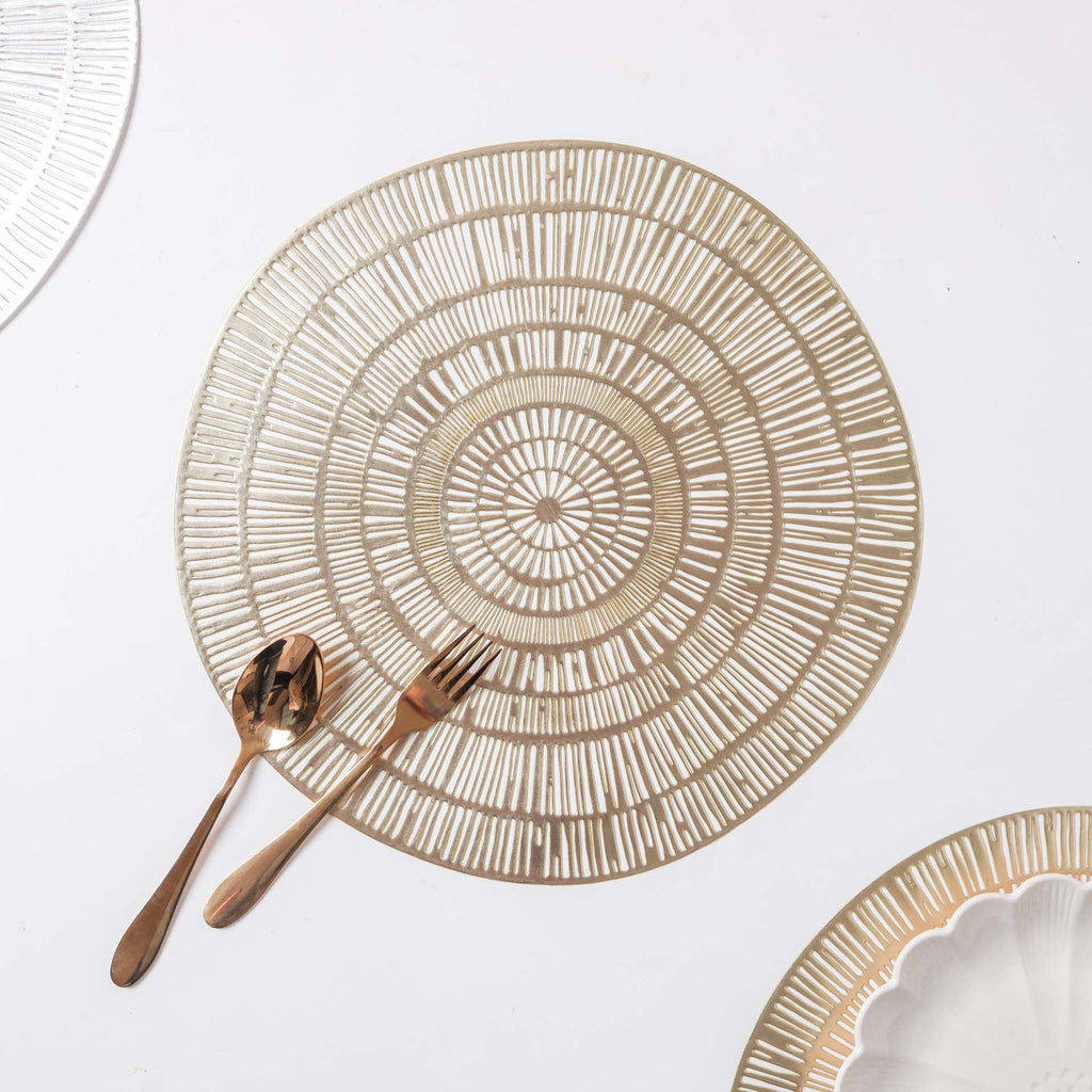 Round Vinyl Placemat Set of 2 Nestasia