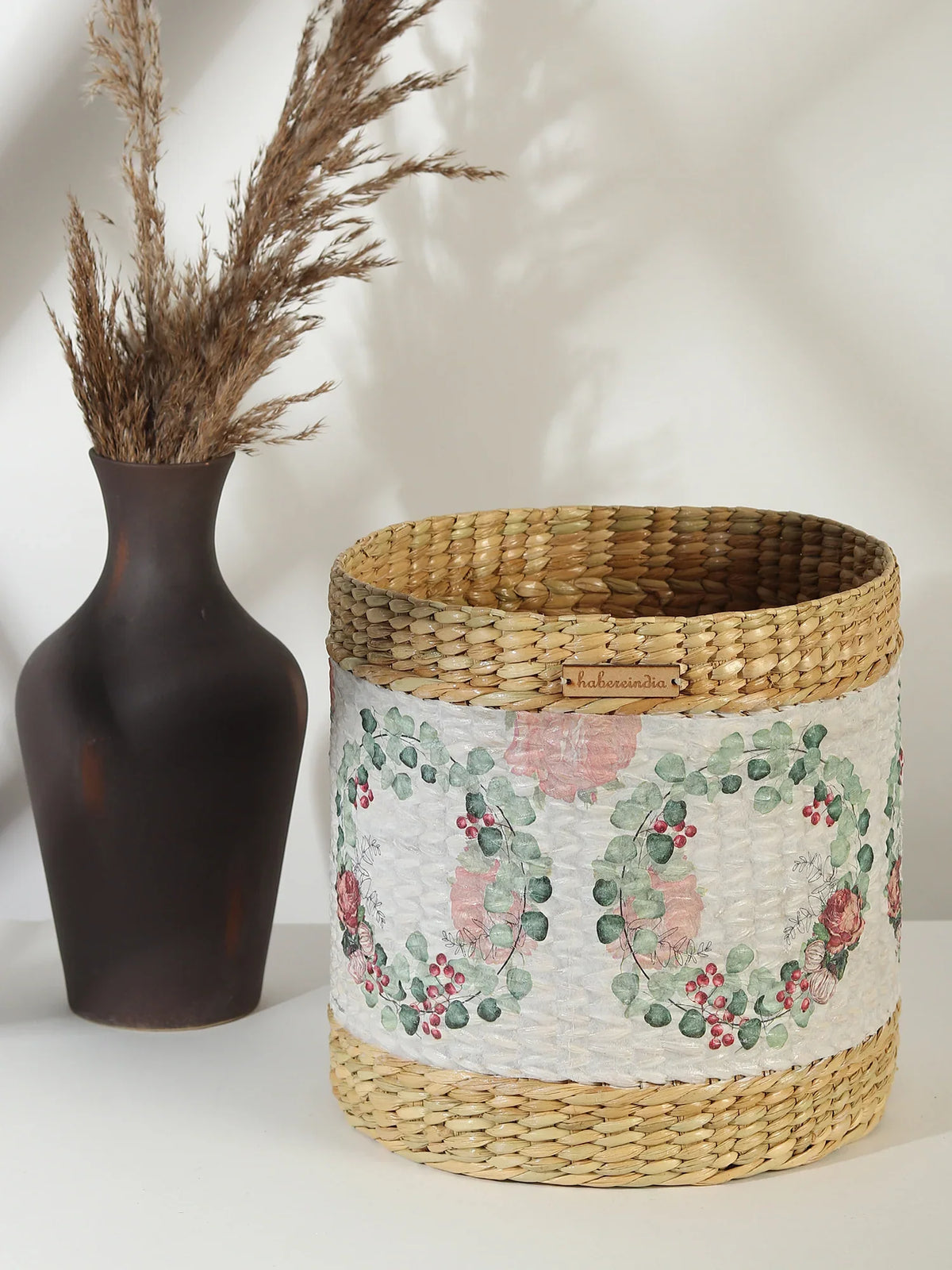 Eco Chic Seagrass Basket for Plants or Daily Storage