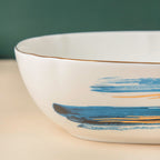 Oceanic Calm Blue Serving Bowl 10 Inch Nestasia