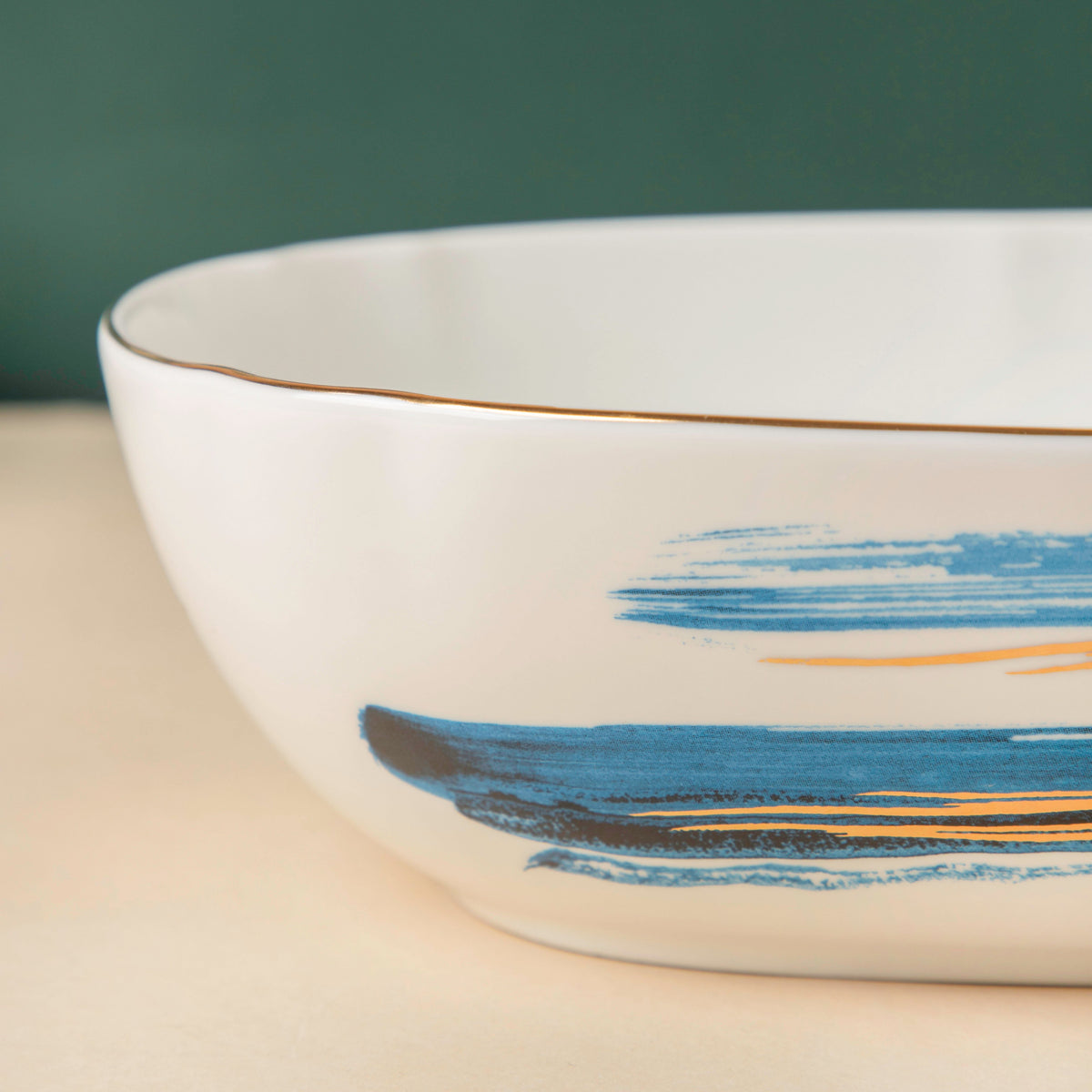 Oceanic Calm Blue Serving Bowl 10 Inch Nestasia